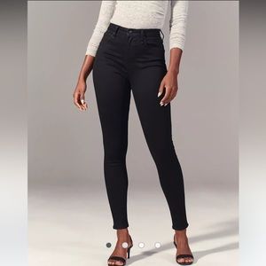 Abercrombie & Fitch high rise skinny jeans in black